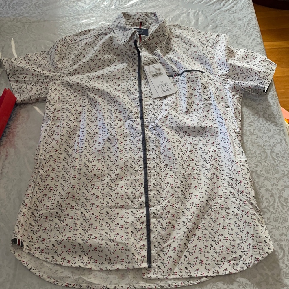NWT MENS short sleeve button down